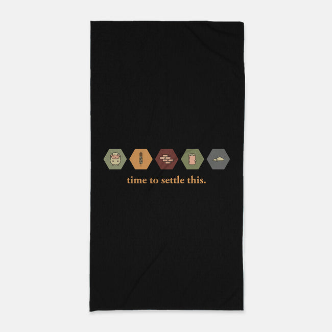 Time To Settle This-none beach towel-zacrizy