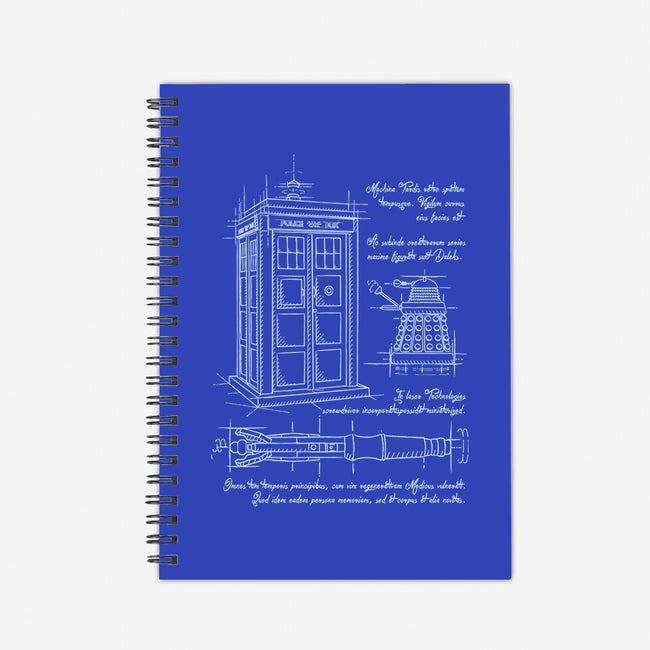 Time Travel Schematic-none dot grid notebook-ducfrench