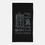 Time Travel Schematic-none beach towel-ducfrench
