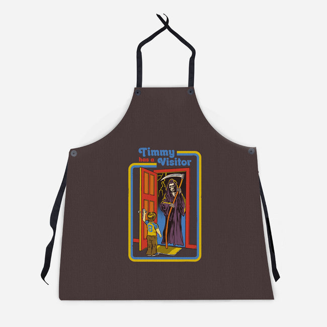 Timmy Has A Visitor-unisex kitchen apron-Steven Rhodes
