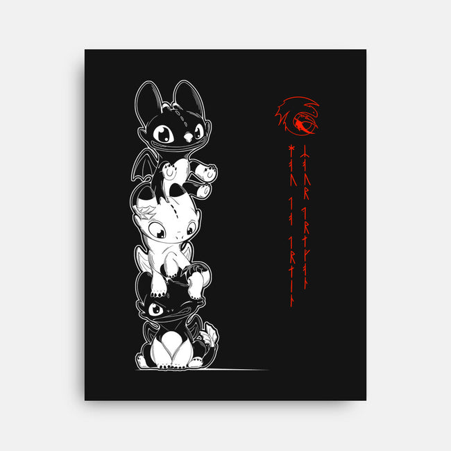 Tiny Furious Tower-none stretched canvas-ChocolateRaisinFury