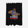 T-Man-none polyester shower curtain-tomkurzanski