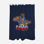 T-Man-none polyester shower curtain-tomkurzanski