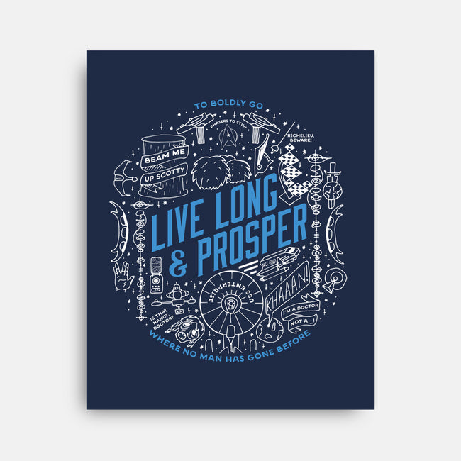 To Boldly Go-none stretched canvas-dmh2create