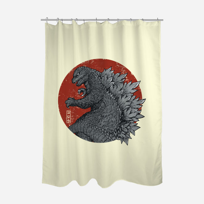 Tokyo Kaiju-none polyester shower curtain-pigboom