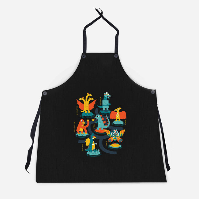 Tokyo Zoo-unisex kitchen apron-DinoMike