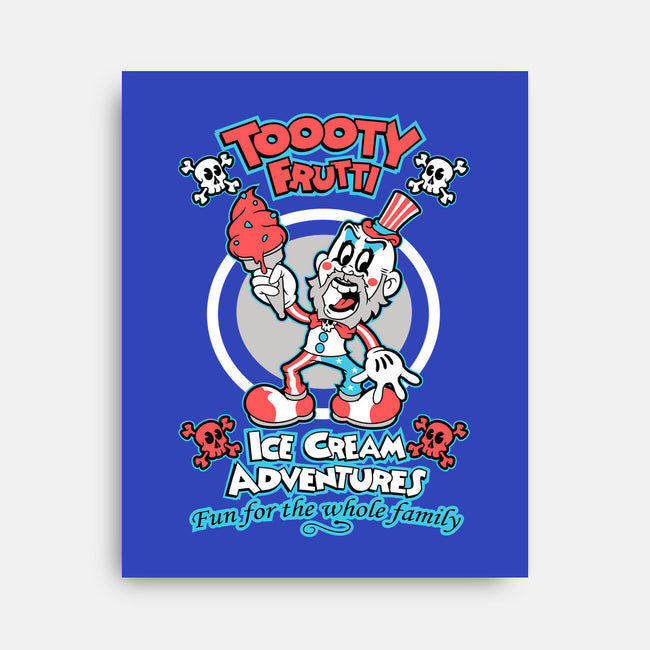 Toooty Frutti-none stretched canvas-JakGibberish