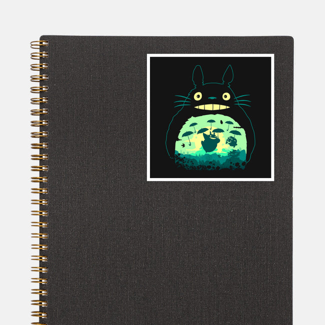 Totoro and His Umbrella-none glossy sticker-Arashi-Yuka