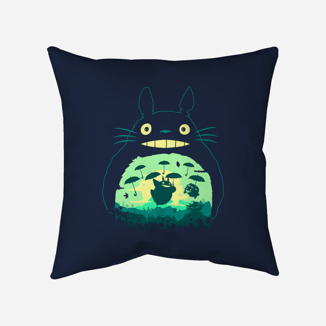Totoro and His Umbrella-none removable cover w insert throw pillow-Arashi-Yuka
