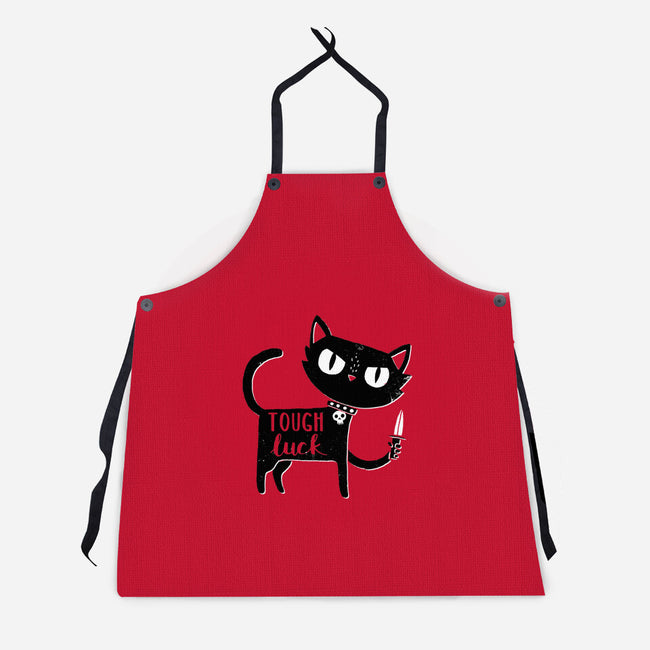 Tough Luck-unisex kitchen apron-DinoMike