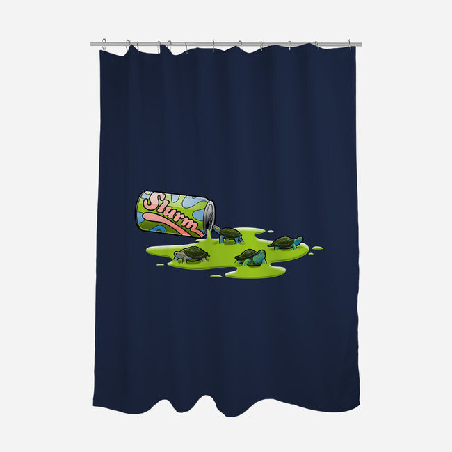 Toxic Drink-none polyester shower curtain-trheewood