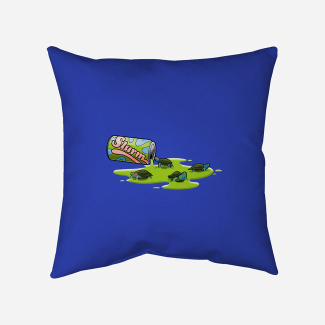 Toxic Drink-none removable cover w insert throw pillow-trheewood