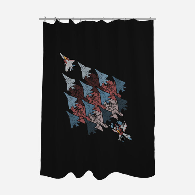 Transform Tessellation-none polyester shower curtain-Obvian