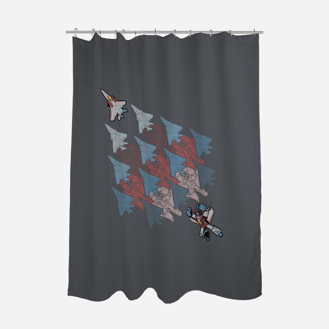 Transform Tessellation-none polyester shower curtain-Obvian