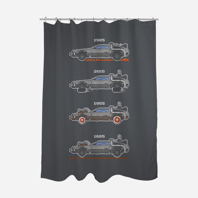 Transport Through Time-none polyester shower curtain-mauru