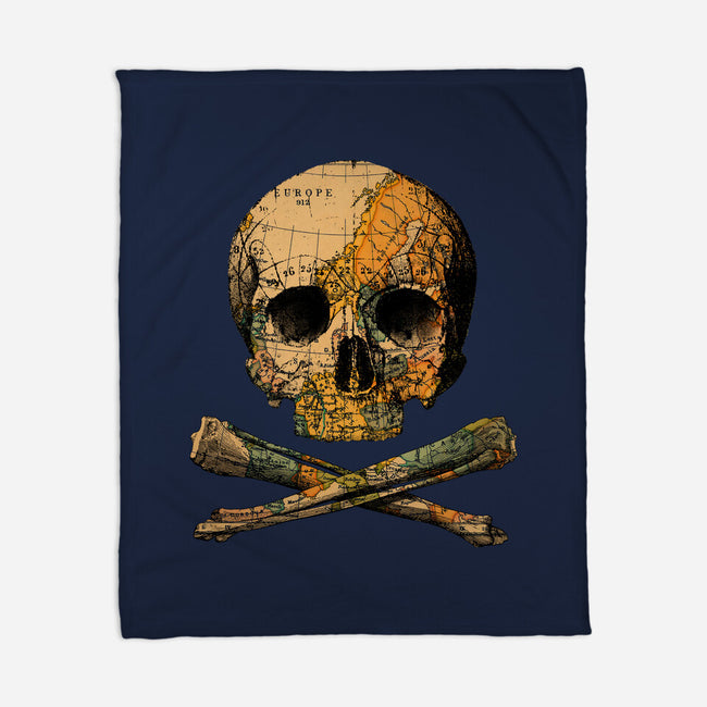 Treasure Map-none fleece blanket-tobefonseca