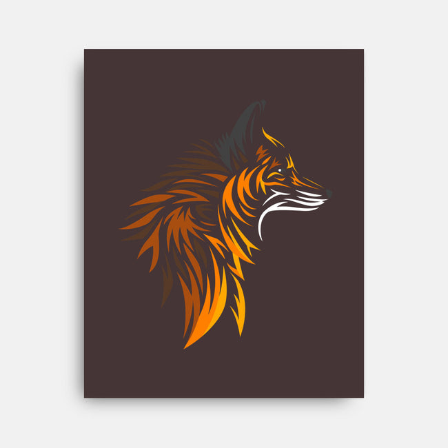 Tribal Fox-none stretched canvas-albertocubatas