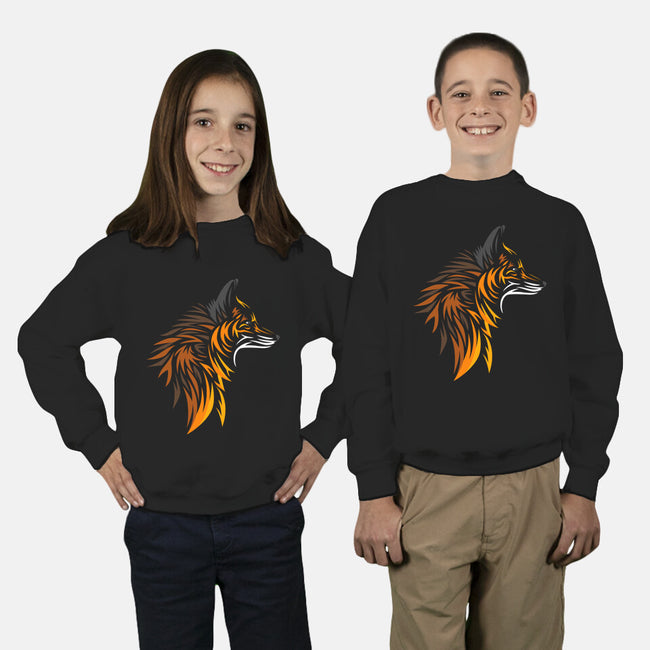 Tribal Fox-youth crew neck sweatshirt-albertocubatas