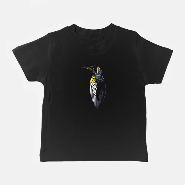 Tribal Penguin-baby basic tee-albertocubatas