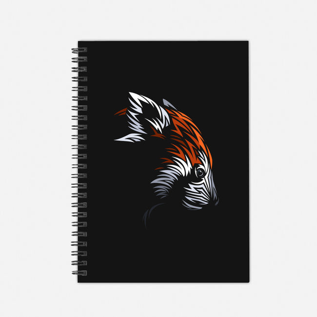 Tribal Red Panda-none dot grid notebook-albertocubatas