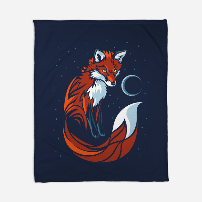 Tribal Tail Fox-none fleece blanket-albertocubatas