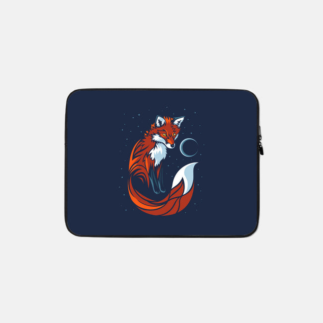 Tribal Tail Fox-none zippered laptop sleeve-albertocubatas
