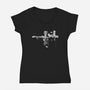 Trigun Fiction-womens v-neck tee-Coinbox Tees