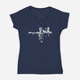 Trigun Fiction-womens v-neck tee-Coinbox Tees