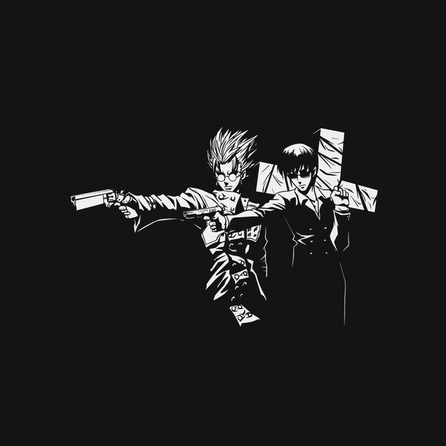 Trigun Fiction-none stretched canvas-Coinbox Tees