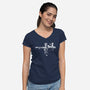 Trigun Fiction-womens v-neck tee-Coinbox Tees