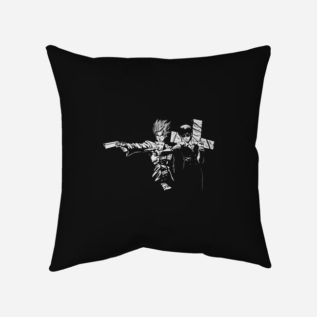 Trigun Fiction-none removable cover w insert throw pillow-Coinbox Tees