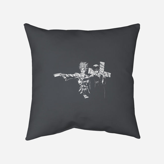 Trigun Fiction-none removable cover w insert throw pillow-Coinbox Tees