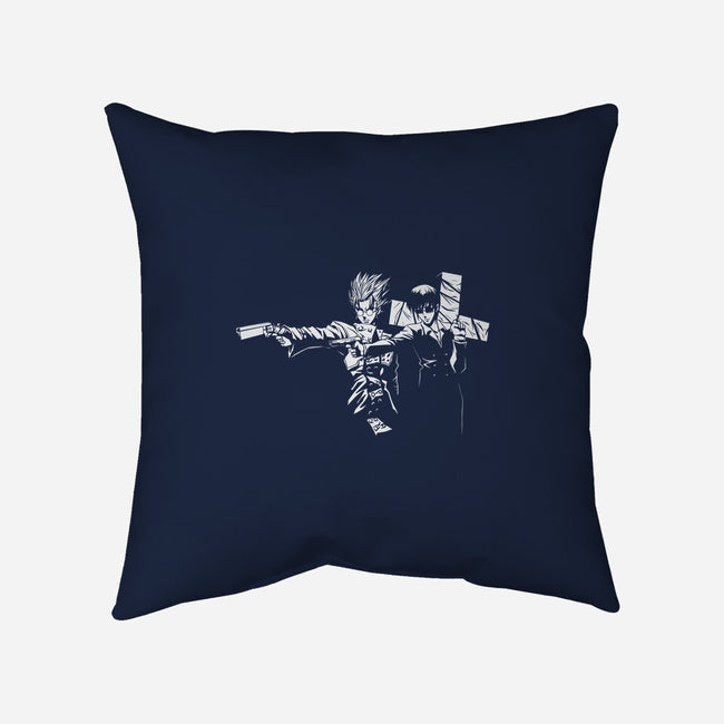 Trigun Fiction-none removable cover w insert throw pillow-Coinbox Tees