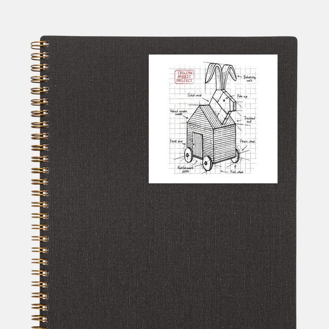 Trojan Rabbit Project-none glossy sticker-ducfrench