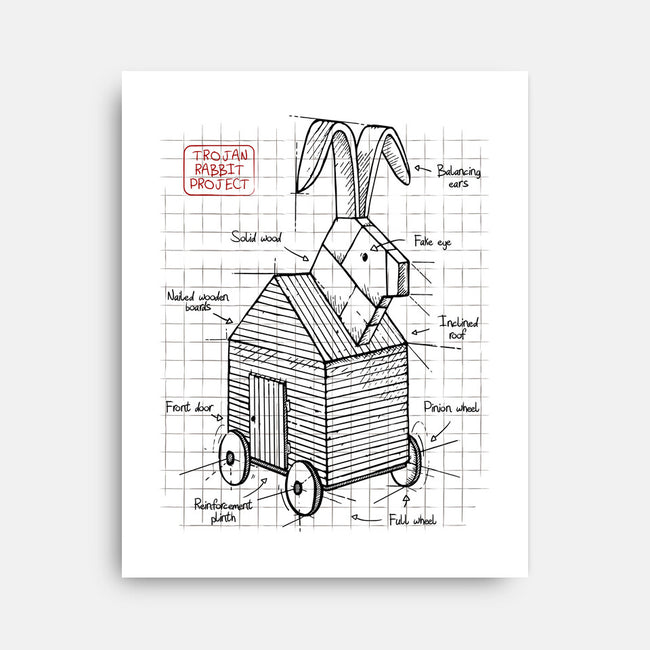 Trojan Rabbit Project-none stretched canvas-ducfrench