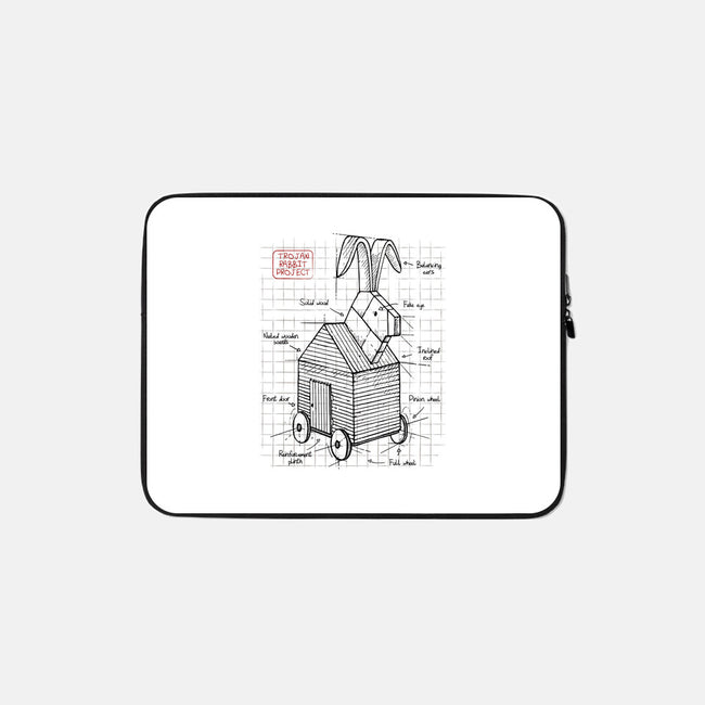 Trojan Rabbit Project-none zippered laptop sleeve-ducfrench