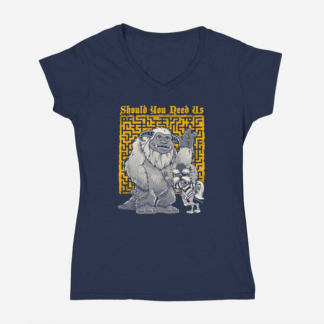 True Companions-womens v-neck tee-Nemons