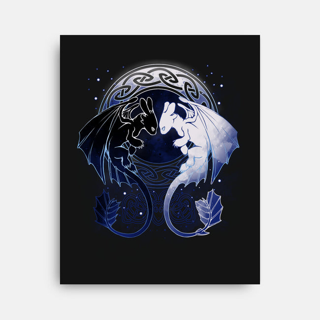 Two Dragons-none stretched canvas-xMorfina