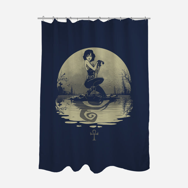 Sailing With Death-none polyester shower curtain-Rodrigo Gafa