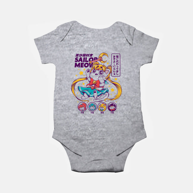 Sailor Meow-baby basic onesie-ilustrata