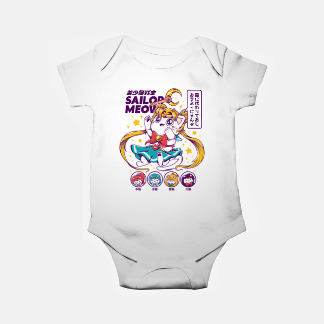 Sailor Meow-baby basic onesie-ilustrata