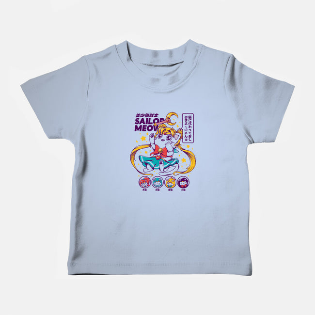 Sailor Meow-baby basic tee-ilustrata