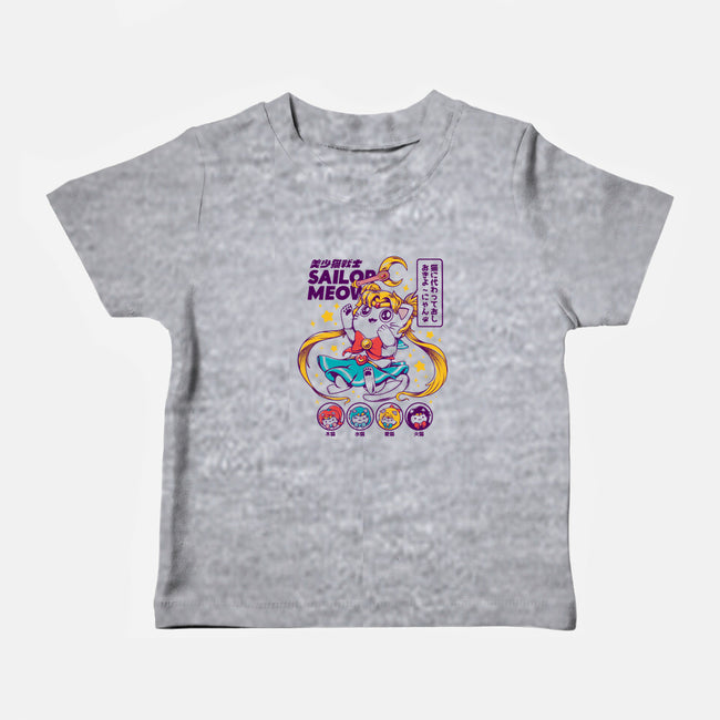 Sailor Meow-baby basic tee-ilustrata