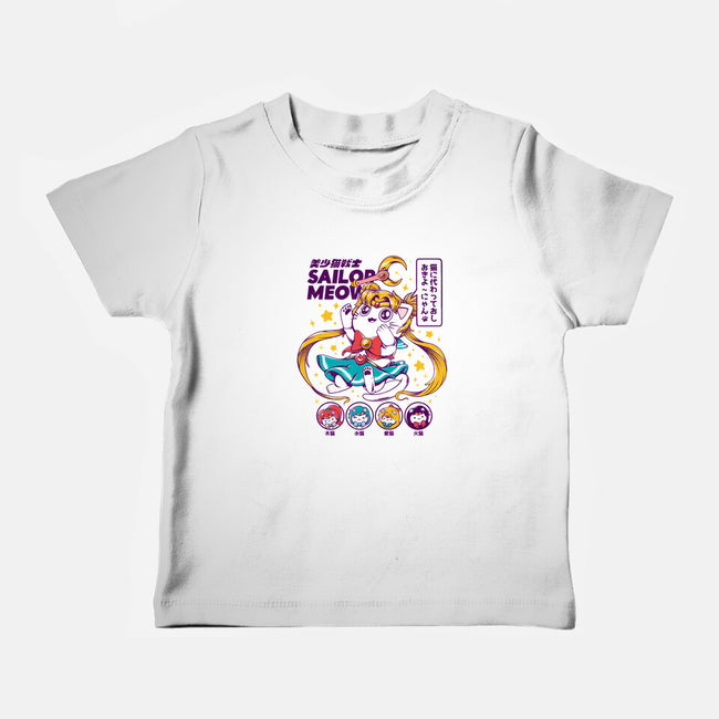 Sailor Meow-baby basic tee-ilustrata