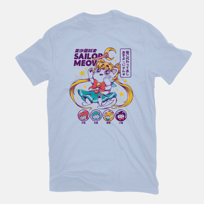 Sailor Meow-mens basic tee-ilustrata