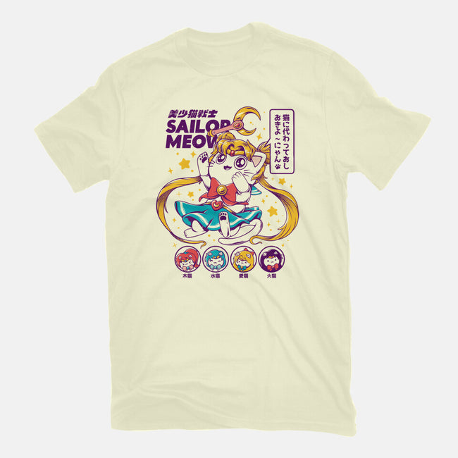 Sailor Meow-mens basic tee-ilustrata