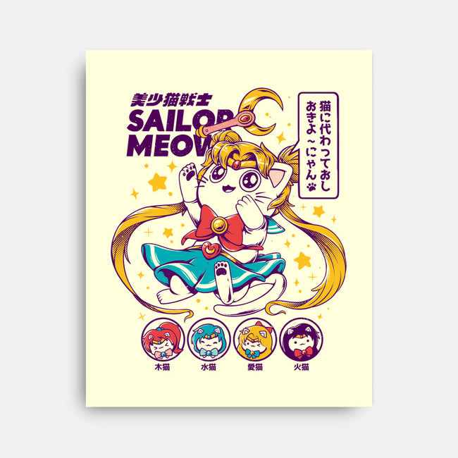 Sailor Meow-none stretched canvas-ilustrata