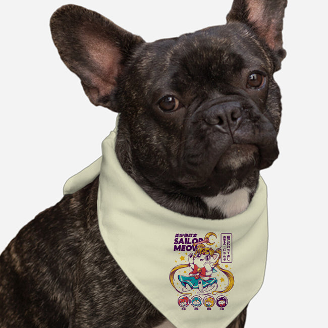 Sailor Meow-dog bandana pet collar-ilustrata