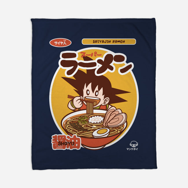 Saiyajin Ramen-none fleece blanket-mankeeboi