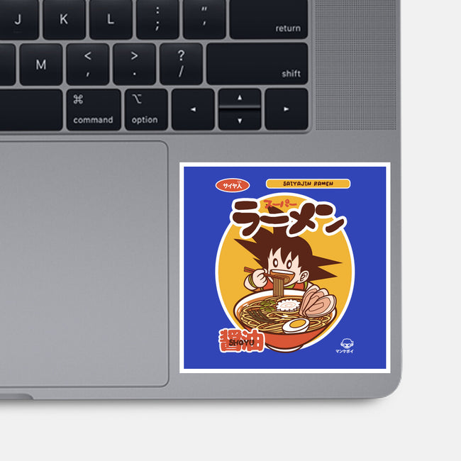 Saiyajin Ramen-none glossy sticker-mankeeboi